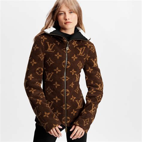 lv monogram fleece jacket|louis vuitton monogram varsity jackets.